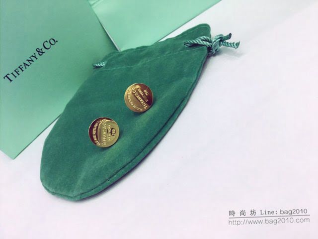 Tiffany飾品 蒂芙尼女士專櫃爆款圓形耳釘耳環  zgt1793